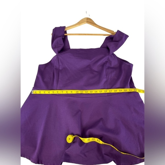 NWT Torrid 4x Plum Peplum top - Picture 4 of 8